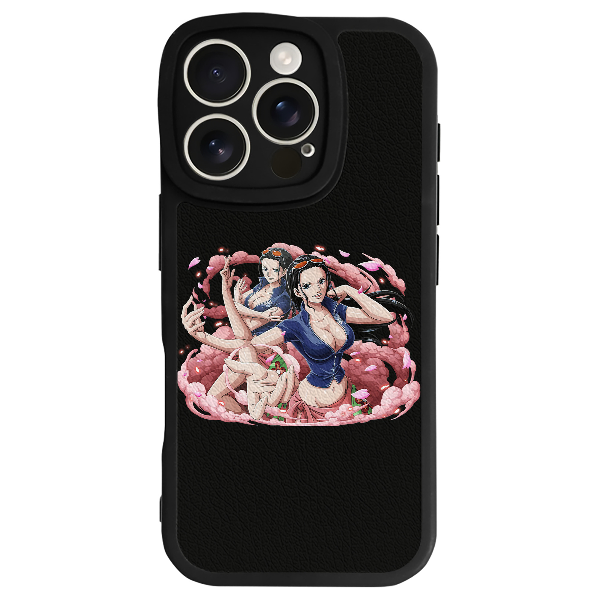 （画像用） ワンピース ニコ・ロビン ONE PIECE Nico Robin 【iPhone 16シリーズ対応】シリコンスマホケース（レザー調） 材質：シリコン